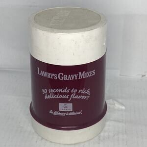 Thermos Lawry's Prime Ribs Gravy Mixes 10 oz. Food Jar Burgundy/White